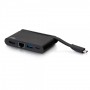 C2G C2G54455 replicatore di porte e docking station per notebook Cablato USB 3.2 Gen 1 (3.1 Gen 1) Type-C Nero (C2G54455)