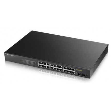 Zyxel GS1900-24HP Gestito L2 Gigabit Ethernet (10/100/1000) Supporto Power over Ethernet (PoE) Nero (GS1900-24HP-EU0101F)