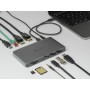 DeLOCK 87777 replicatore di porte e docking station per notebook Cablato Thunderbolt 3 Grigio (87777)