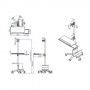 Value Mobile PC Cart, silver (17.99.1136)