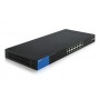 Linksys LGS318P Gestito Gigabit Ethernet (10/100/1000) Supporto Power over Ethernet (PoE) 1U Nero, Blu (U1QE3E)