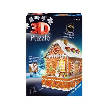 Ravensburger Christmas Gingerbread House Night Edition puzzle 3D (11237)
