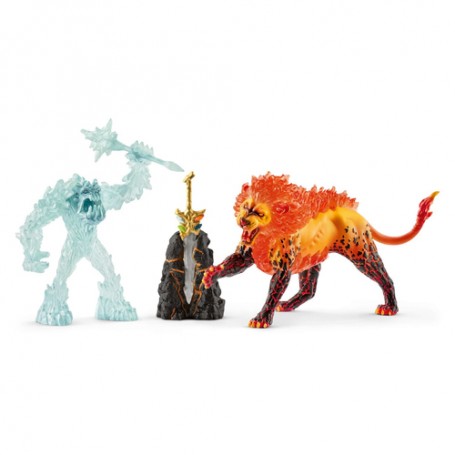 Schleich Battle for the Superweapon – Frost Monster vs. Fire Lion (42455)