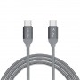 nevox 1653 cavo USB 1 m USB 2.0 USB C Grigio, Argento (1653)