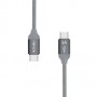 nevox 1653 cavo USB 1 m USB 2.0 USB C Grigio, Argento (1653)