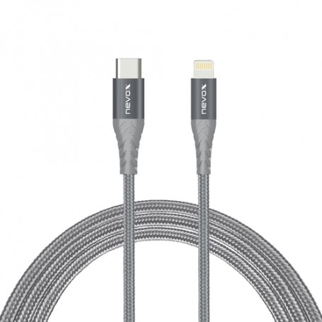 nevox 1886 cavo Lightning 2 m Grigio, Argento (1886)