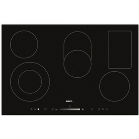 Beko HIC 85502 TX piano cottura Nero Da incasso Ceramica 5 Fornello(i) (HIC 85502 TX)
