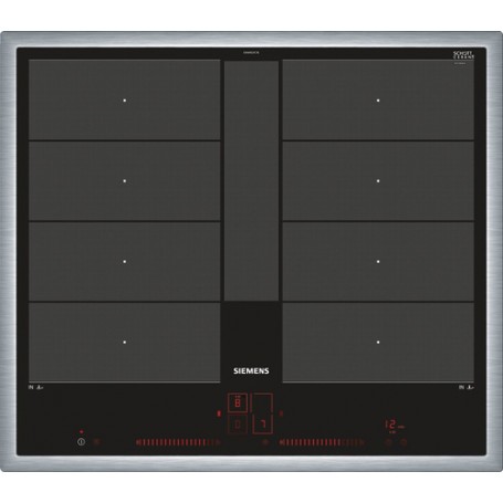 Siemens iQ700 Nero, Acciaio inossidabile Da incasso Piano cottura a induzione 4 Fornello(i) (EX645LYC1E)