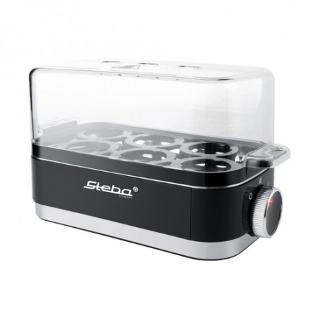 Steba EK 7 Pentolino per uova 6 uovo/uova 435 W Nero, Acciaio inossidabile (420700)