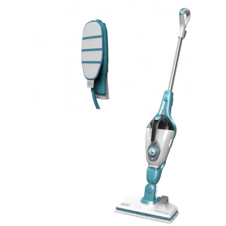 Black & Decker FSMH1321JMD Pulitore a vapore verticale 0,5 L 1300 W Blu, Bianco (FSMH1321JMD-QS)