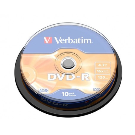 Verbatim DVD-R Matt Silver 4,7 GB 10 pz (43523)