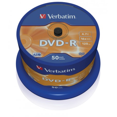Verbatim DVD-R Matt Silver 4,7 GB 50 pz (43548)