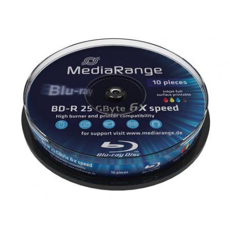 MediaRange MR500 disco vergine Blu-Ray BD-R 25 GB 10 pz (MR500)