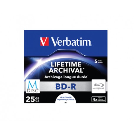 Verbatim M-Disc 4x BD-R 25 GB 5 pz (43823)