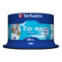Verbatim CD-R AZO Wide Inkjet Printable no ID 700 MB 50 pz (43438)