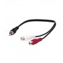 Goobay AVK 105-020 0.2m cavo audio 0,2 m RCA 2 x RCA Nero (50005)