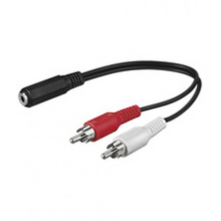 Goobay AVK 179-020 0.2m cavo audio 0,2 m 3.5mm 2 x RCA (50092)