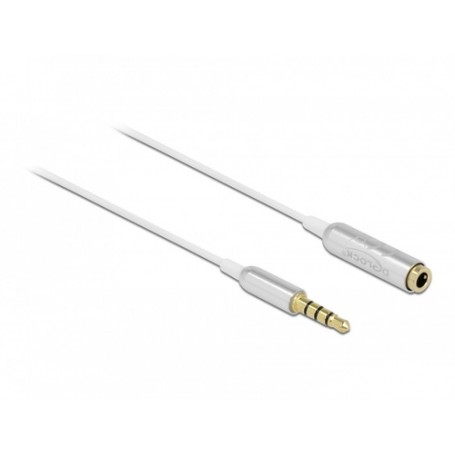 DeLOCK 66072 cavo audio 0,5 m 3.5mm Argento, Bianco (66072)