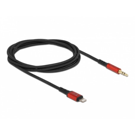 DeLOCK 86587 cavo audio 1,5 m 3.5mm Lightning Nero (86587)