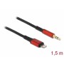DeLOCK 86587 cavo audio 1,5 m 3.5mm Lightning Nero (86587)