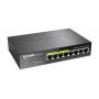 D-Link DGS-1008P switch di rete Non gestito Gigabit Ethernet (10/100/1000) Supporto Power over Ethernet (PoE) Nero (DGS-1008P/E)