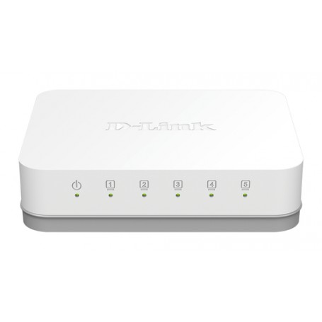 D-Link GO-SW-5G Non gestito Gigabit Ethernet (10/100/1000) Bianco (GO-SW-5G/E)