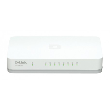 D-Link GO-SW-8G/E switch di rete Non gestito Gigabit Ethernet (10/100/1000) Bianco (GO-SW-8G/E)