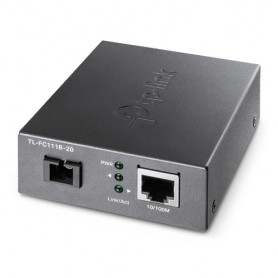 TP-LINK TL-FC111B-20 convertitore multimediale di rete 100 Mbit/s Modalità singola Nero (TL-FC111B-20)