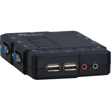 Inter-Tech KVM-CS-41UA switch per keyboard-video-mouse (kvm) Nero (88887167)