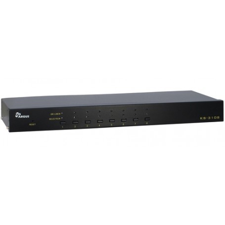 Inter-Tech 88887164 switch per keyboard-video-mouse (kvm) Nero (88887164)