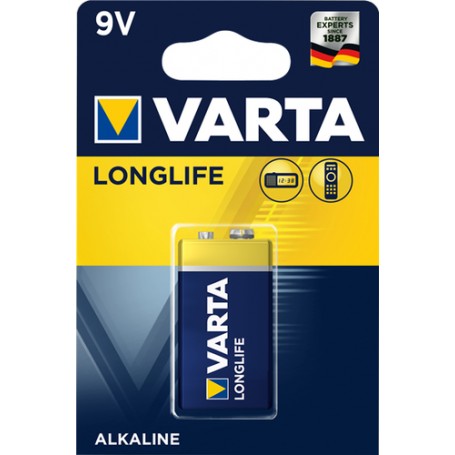 Varta Longlife Extra 9V Batteria monouso Alcalino (04122 101 411)