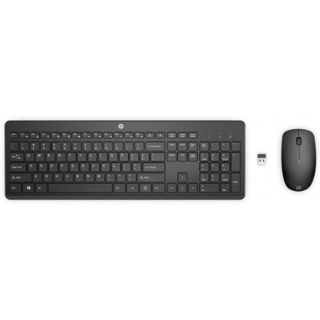 HP 235 Wireless Mouse and Keyboard Combo tastiera RF Wireless Nero (1Y4D0AA#ABD)