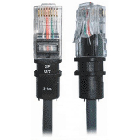 PatchSee 2P-U/7 cavo di rete Nero 2,1 m U/UTP (UTP) (2P-U/7)