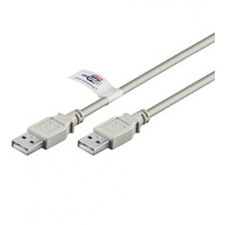 Goobay USB AA 200 HiSpeedCert 2.0 2m cavo USB USB A Grigio (50796)