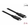 DeLOCK 86980 cavo USB 2 m USB C Nero (86980)