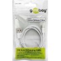 Goobay 72905 cavo Lightning 0,5 m Bianco (72905)