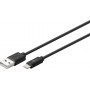 Goobay 63523 cavo Lightning 1 m Nero (63523)
