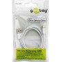 Goobay 54600 cavo Lightning 1 m Bianco (54600)