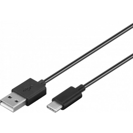 Goobay 45735 cavo USB 1 m USB 2.0 USB A USB C Nero (45735)