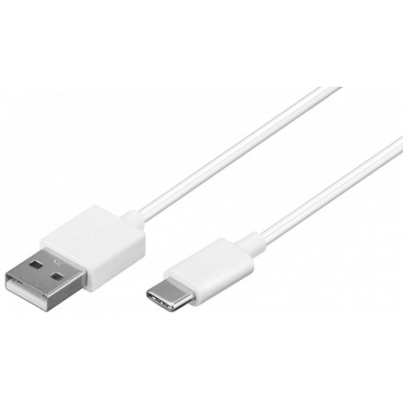 Goobay 59130 cavo USB 2 m USB 2.0 USB A USB C Bianco (59130)