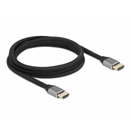 DeLOCK 83996 cavo HDMI 2 m HDMI tipo A (Standard) Nero, Grigio (83996)