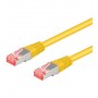 Goobay Cat6a-1000, 10m cavo di rete Giallo (93700)
