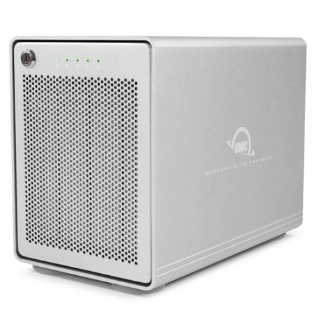 OWC Mercury Elite Pro Quad Box esterno HDD/SSD Bianco 2.5/3.5" (OWCMEQCTJB000)