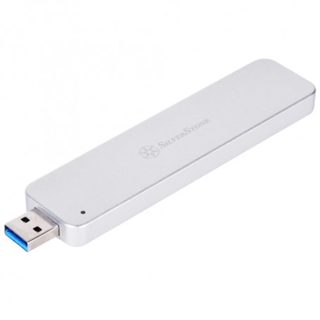 Silverstone MS09 Box esterno SSD Argento M.2 (SST-MS09S)