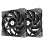 Thermaltake TOUGHFAN 12 Case per computer Ventilatore 12 cm Nero 2 pz (CL-F082-PL12BL-A)