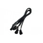Phobya 3Pin Molex auf 4x 3Pin Molex 60cm 1 m (81038)