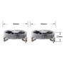 Silverstone SST-NT07-115X ventola per PC Circuiti integrati Refrigeratore 8 cm Nero, Metallico (SST-NT07-115X)