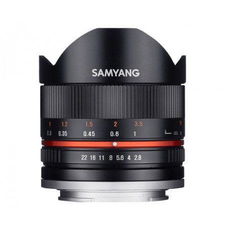 Samyang 8mm F2.8 UMC Fish-eye II SLR Obiettivo fish-eye ampio Nero (1220306101)