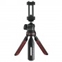 Hama Solid II, 21B treppiede Smartphone/macchina fotografica digitale 3 gamba/gambe Nero, Rosso (4635)