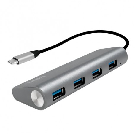 LogiLink UA0309 hub di interfaccia USB 3.2 Gen 1 (3.1 Gen 1) Type-C 5000 Mbit/s Grigio (UA0309)